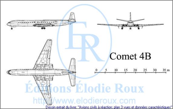 Copyright: Elodie Roux/Comet4B 3-view drawing/plan 3 vues