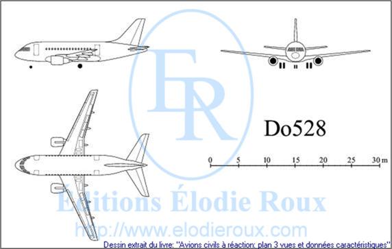 Copyright: Elodie Roux/Do528 3-view drawing/plan 3 vues
