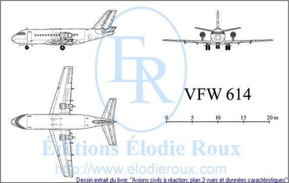 Copyright: Elodie Roux/VFW614 3-view drawing/plan 3 vues